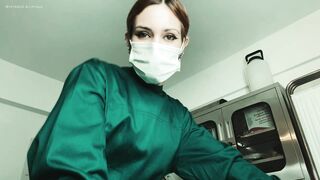 Mistress Euryale - Testicles Removal Surgery and Stitching on a Respirator