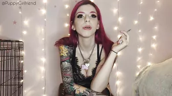 PuppyGirlfriend - Hot babe humiliates u, you're my ashtray