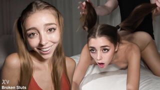 Mary Popiense - MANHANDLED BY HER ROOMMATE - Desperate Spanish Teen Fucked Like Meat - BrokenSluts