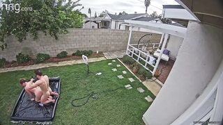 Dana DeArmond - Backyard Camera Footage Of Fucking