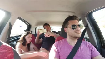 Maximo Garcia - Having sex with pretty latina on the car