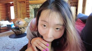 layndare - Asian Babe Alina Cums Twice Doggy Style