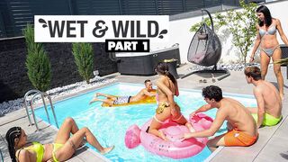 Wet & Wild Pool Party part 1 - FamilyScrew