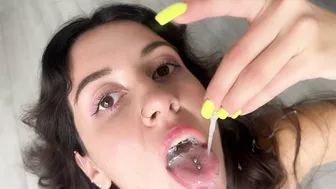 Katty West - Cum in Mouth and Play with Sperm