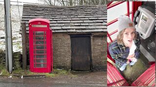 Serenity Cox - Cumming Hard in the Red Telephone Box with Lush Remote Controlled Vibrator in English Countryside