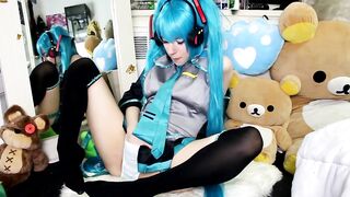 Lana Rain - Sexually Frustrated Miku Uses A Cucumber