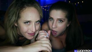 Alex Chance and Ginger Banks - Bubble Butt Blonde and Big Boob Brunette - MrLuckyPOV