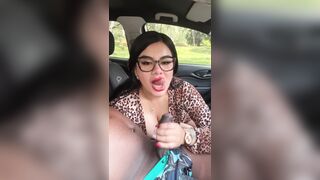 BlackxanderX - Beautiful girl sucks my cock really good in the car