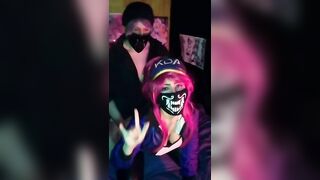 Black Kitsune - Cosplay KDA Akali Hard Fuck
