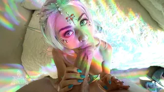 Jewelz Blu - Rainbow Fairy POV Blowjob + Facial
