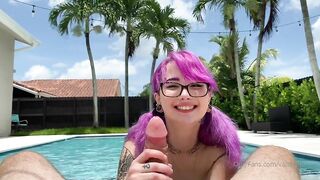 Valerica Steele - POV Seducing Stepdad Jmac by the Pool