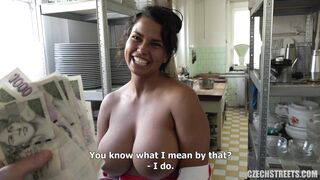 Cook with Huge Tits and Mega Clit - CzechStreets