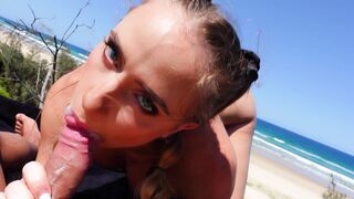 Scarlet Chase - Cum Inside Me On Public Beach