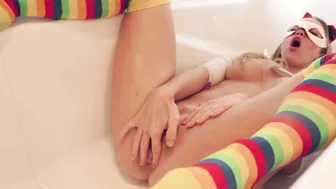 Scarlet Chase - Creamy Colourful Rainbow Enema Play