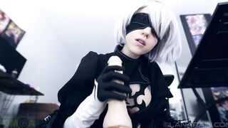 Lana Rain - NieR Automata - 2B POV Footjob