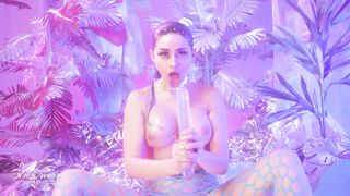 Jewelz Blu - Spit Play Slut in Neon Paradise - BluDreamsXXX