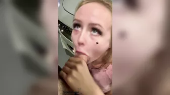 Natalia Queen - MASSIVE EXPLOSIVE FACIAL on a sports car