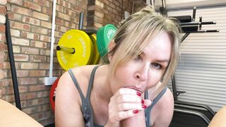 Marcrosexxx - butt plugged milf gets cum on her arse