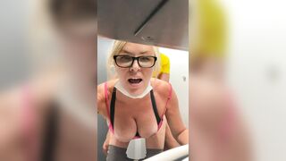 Marcrosexxx - Milf gets fucked in train toilets