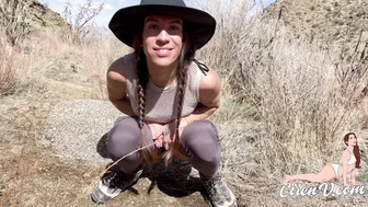 TheUnlimitedGroup - Girl Hiking In Thong Takes A Pee