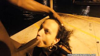 White Pawg Brynn has Public sex on sidewalk - IndustryInvaders