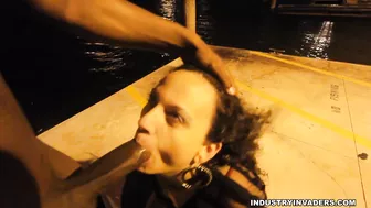 White Pawg Brynn has Public sex on sidewalk - IndustryInvaders