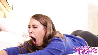 Kimber Lee - Yawning And Stretching After a Long Day