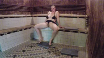 Cameron Skye - Big Tits Hairy in the Sauna