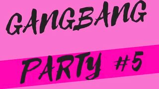 Lory Lace - GANGBANG #5 ANAL SLUTS Lory Red take 20 dicks and swap CUM