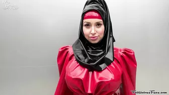 Miss Fetilicious - BTS Latex Hijab Shoot