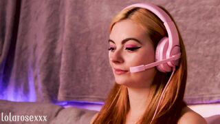 lolarosexxx - gamer girl pounded hard by fuck machine