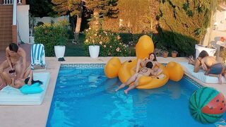 MySweetApple - Poolside Sex with Leolulu and Luna Okko