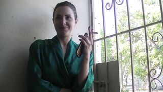 Helenas Cock Quest - Helena Smoking 1 Thinking About