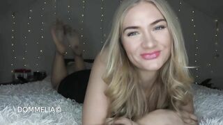 Goddess Dommelia - Chastity Edging Filthy Feet Tease