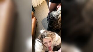 ErikaSwingz - Dual Blowjobs with TallGirlAlli She's over 6 feet tall